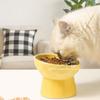 Multi-use Pet High Foot Bowl Slanted Mouth Dog Feeding Basin Cat Slow Food Bowl  Kitten Puppy