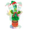Talking Cactus Toy, Plush Toy with Moving Function, Repeats Words, Learns To Speak, Fun, Easy To Use, Lights Up, Records, LED Lights, Decorative,