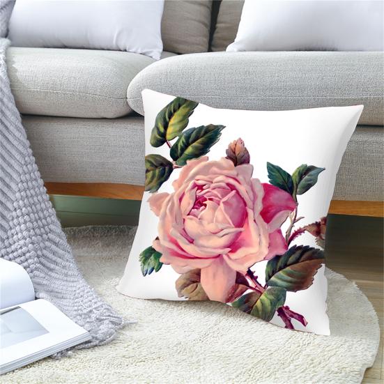 Cushion Case Pretty Breathable Lightweight Cushion Cover Soft Texture Floral Pattern Cushion Cover Cushion Slipcover for Sofa