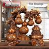 Украшение тыква «Пять благословений»: Процветающий Домашний Декор, Идеально подходит для Нового Дома, Гостиной, Прихожей, Винного Шкафа или в качестве Китайского Подарка на Новоселье.