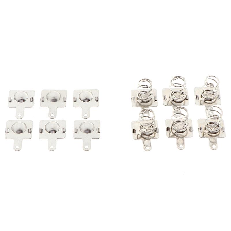 10 пар Запасная металлическая контактная пластина с пружиной для батареек AA AAA