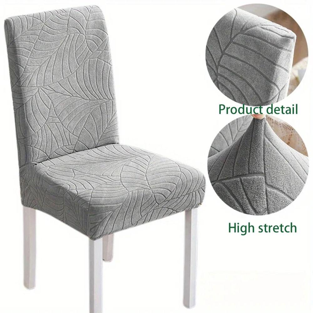 Jacquard Dining Chair Cover Dacron Seat Covers Kitchen Chair Cover  Dining Room