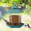 Waterproof Bird Feeders Garden Gazebo Hanging Wild Bird Feeder Large Capacity Pet Birds Feeding House Bird Feeder