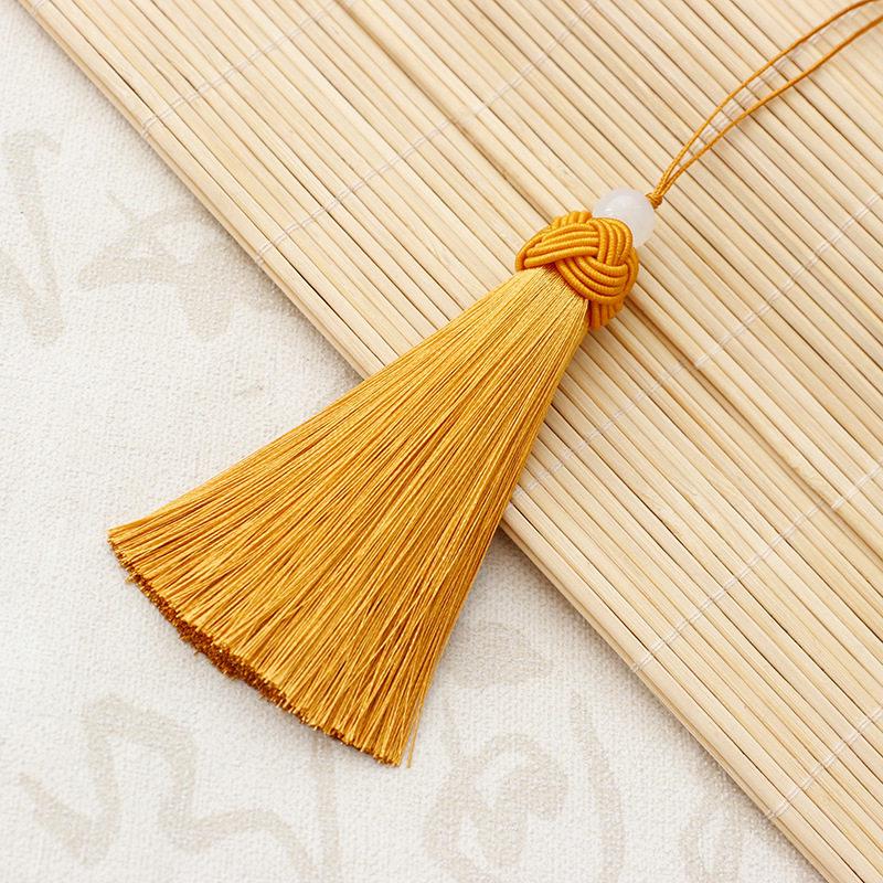 10cm Thick Pineapple Tassel Ornament with Bead Pendant - Ancient Style Decorative Hanging for Curtains and Fans, Gift Box Included