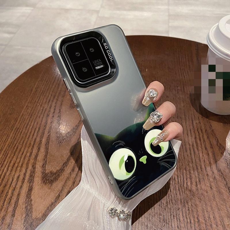 Cat Patterned Anti-drop Phone Case For Samsung S24 S23 A55 A35 Xiaomi Redmi 13C Poco C65 iPhone 15 Huawei Honor 90 Shockproof Protective Bumper Cover