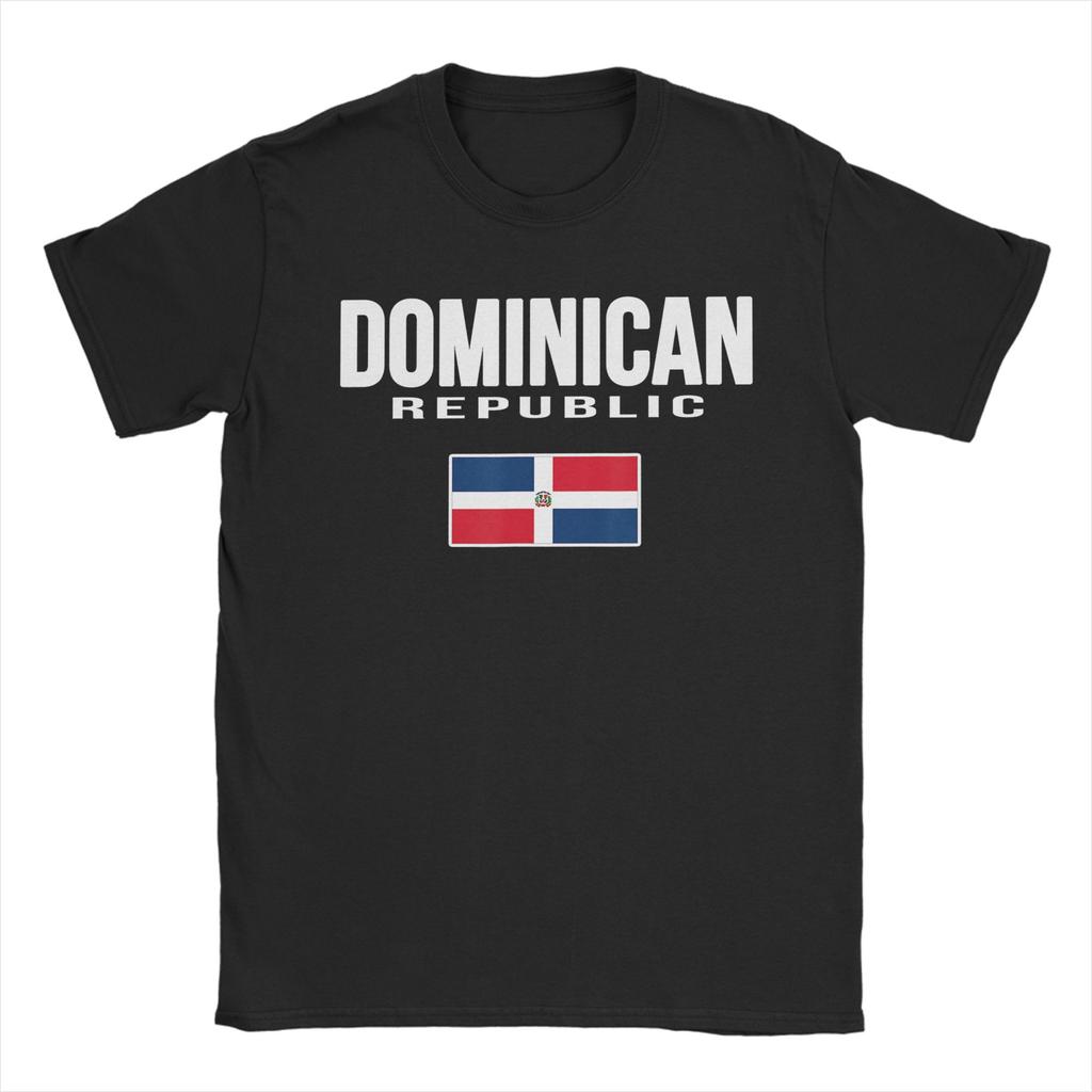 Vintage T Shirt Summer DR Dominican Republic Flag Republica Dominicana Souvenir TShirts for Unisex Plus Size Short Sleeve Tees