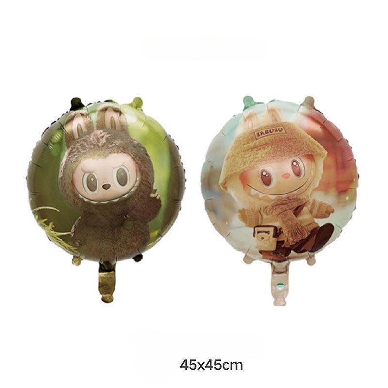 Balloon Set for Children's Birthday Party Decoration: 18-inch Round Floating Aluminum Film Balloons