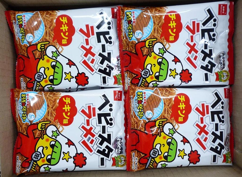 Baby Star Ramen со вкусом курицы, средний, 36 г x 24 пакета Oyatsu Company Dagashi Snacks Ramen Snacks Snacks Snacks Rolling Stock Для использования на мероприятиях Также как