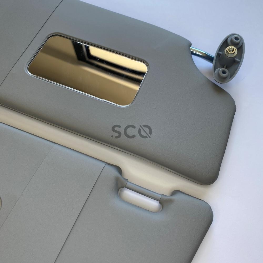 Солнцезащитный козырек для Ford Focus, 1 комплект, защита от солнца, 2 шт., левый и правый, серый с зеркалом, 1998-2004 гг.