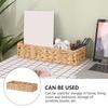 Natural Woven Water Hyacinth Storage Basket for Home Organization and Decoration Large Capacity Sundries Organizer