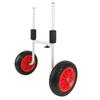 Kayak Cart with 10 Inch Solid Wheels Adjustable Width Heavy Duty Foldable Canoe Carrier Boat Trailer Transport