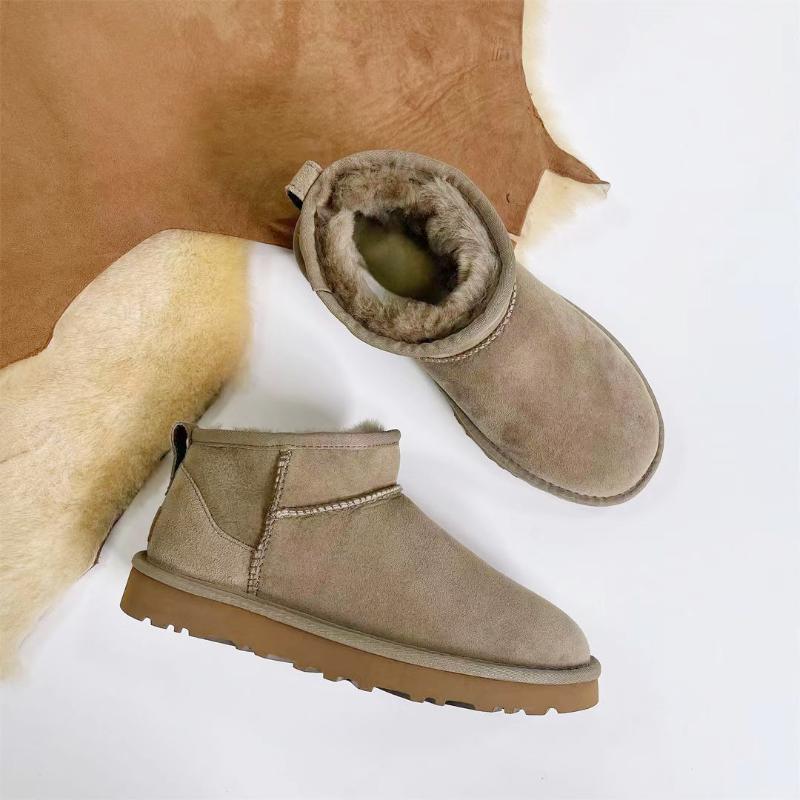 Австралийские мини-зимние зимние сапоги на платформе, женские овчинные меховые шерстяные пушистые дизайнерские теплые туфли до щиколотки с горчичными семенами