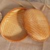 Oval Shape Woven Bread Basket Wicker Material Fruit Display Basket  Kitchen Use