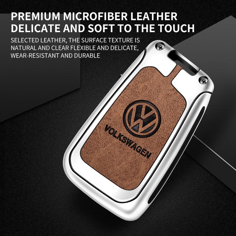Для VW Кожаный Чехол-Оболочка для Брелока Автомобильного Ключа Для Volkswagen VW Polo Golf 7 MK7 Tiguan Passat Jetta E-golf Брелок Аксессуар