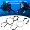 Diving Hand Mirror Portable Diving Rearview Mirror Adjustable Round Convex Diver Observe Mirror Diving Equipment for Cave Dive Drifting