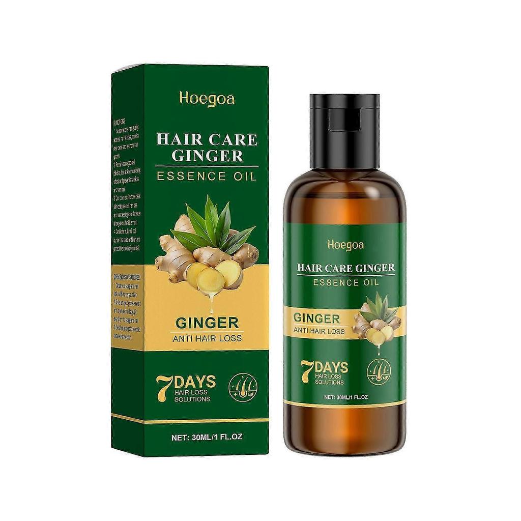 Hoegoa Ginger Hair Care Essential Oil Gentle Ingredients Herbal Ginger Boosts Soft and Beautiful Hair Essential Oil