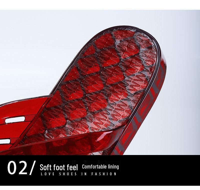 Кристально чистые нескользящие желейные тапочки для дома и душа