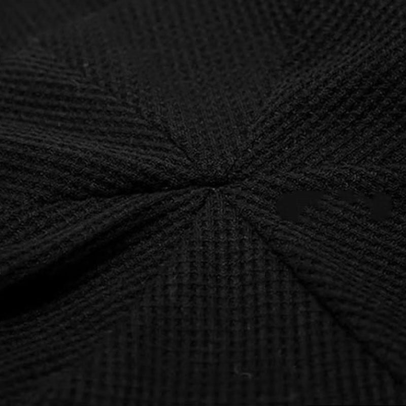 Black Hat Women's Knitted Pile Cap Baotou New Fashion Spring and Autumn Annals