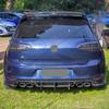 upgrade ABS Rear Diffuser For Volkswagen VW MK7 Golf R R-Line 2013-2016 Black Rear Bumper Spoilers Protector Guard Lip Body Kits