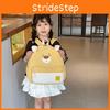 Cute And Stylish Unisex Cartoon Bear School Backpack For Toddlers With Durable Nylon Fabric