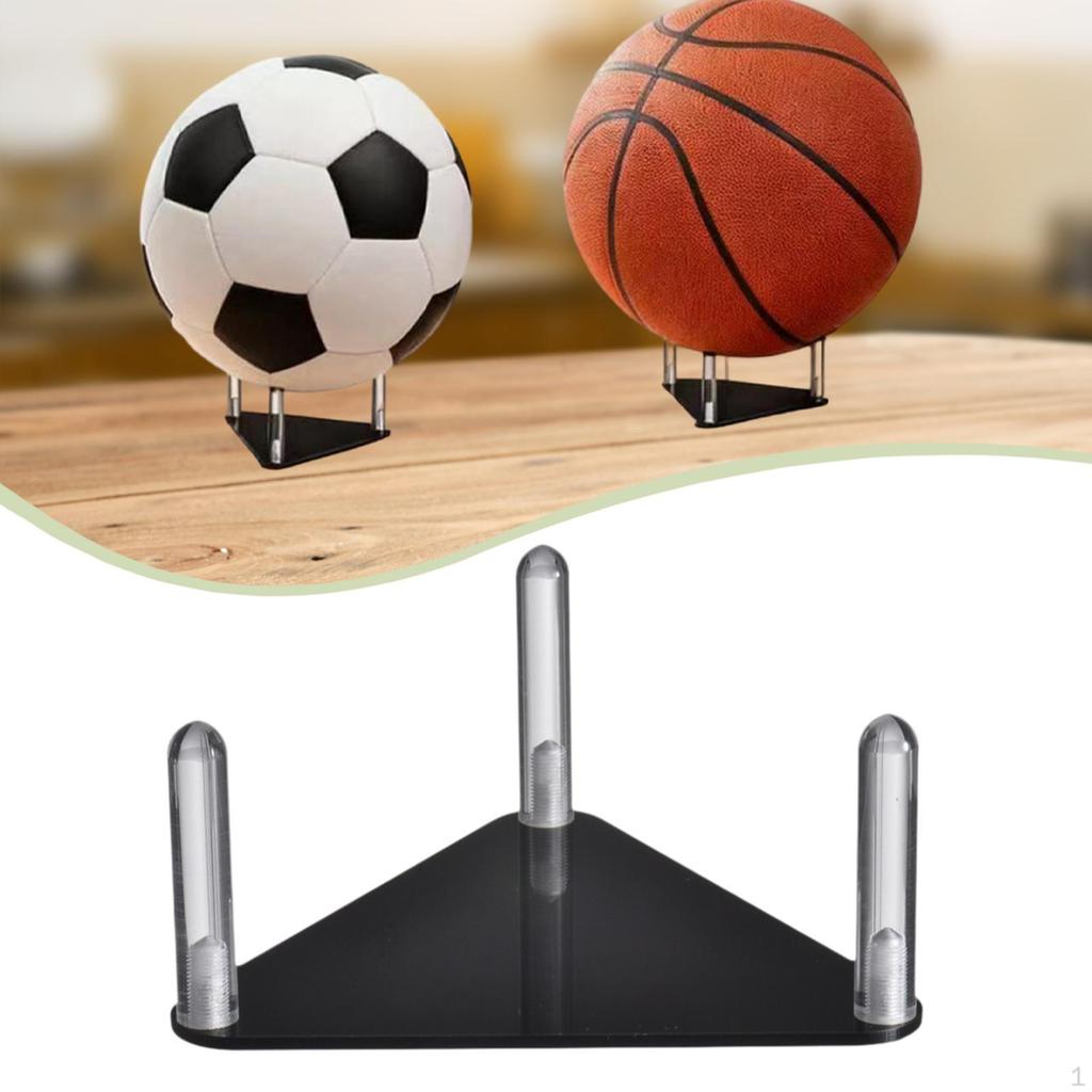 Акриловая подставка для мяча Держатель для хранения баскетбольных мячей Спортивная стойка для боулинга, регби