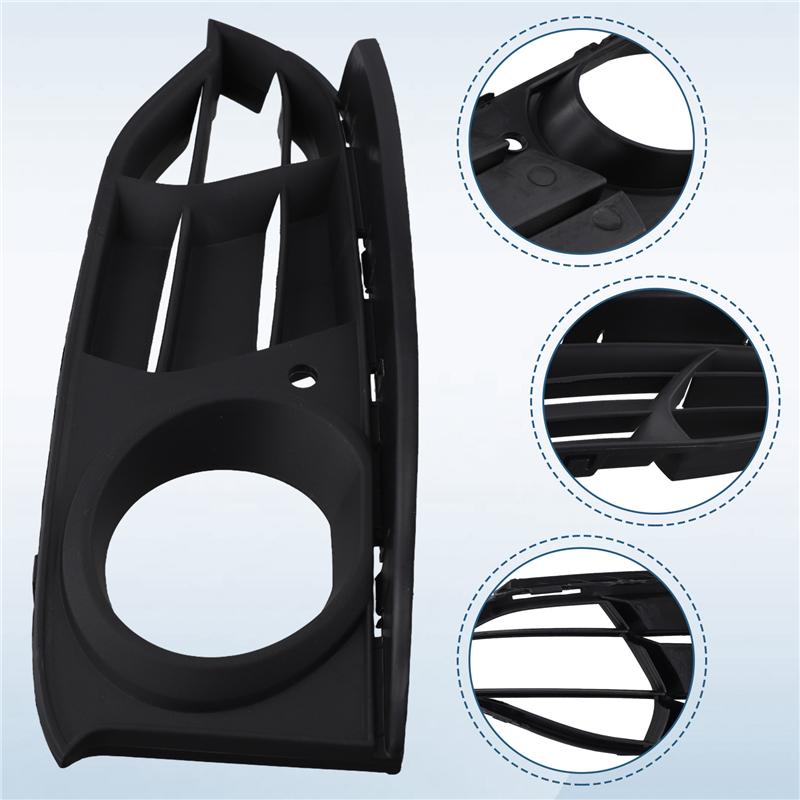 Ac29-Front Bumper Fog Lights Mesh Grille Cover Trim For BMW 3 Series GT F34 2013-2016
