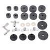 23 Pieces Cymbal Replacement Accessories Non Slip 2.5cm 4cm 5cm Felt Pads Drum Cymbal Sleeves Nuts