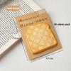 30Sheets Creative  Toast Shape Convenience Sticker Message Paper Adhesive Self Sticky Sticky Notepad School Supplies
