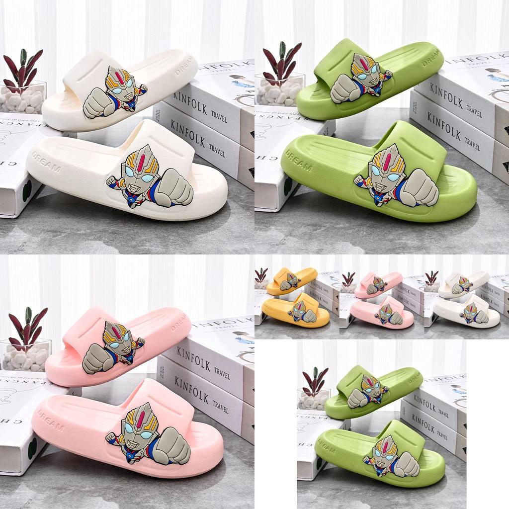 Детские летние тапочки Милый мультяшный дизайн Нескользящие Мягкие ЭВА Домашние тапочки Различные цвета
