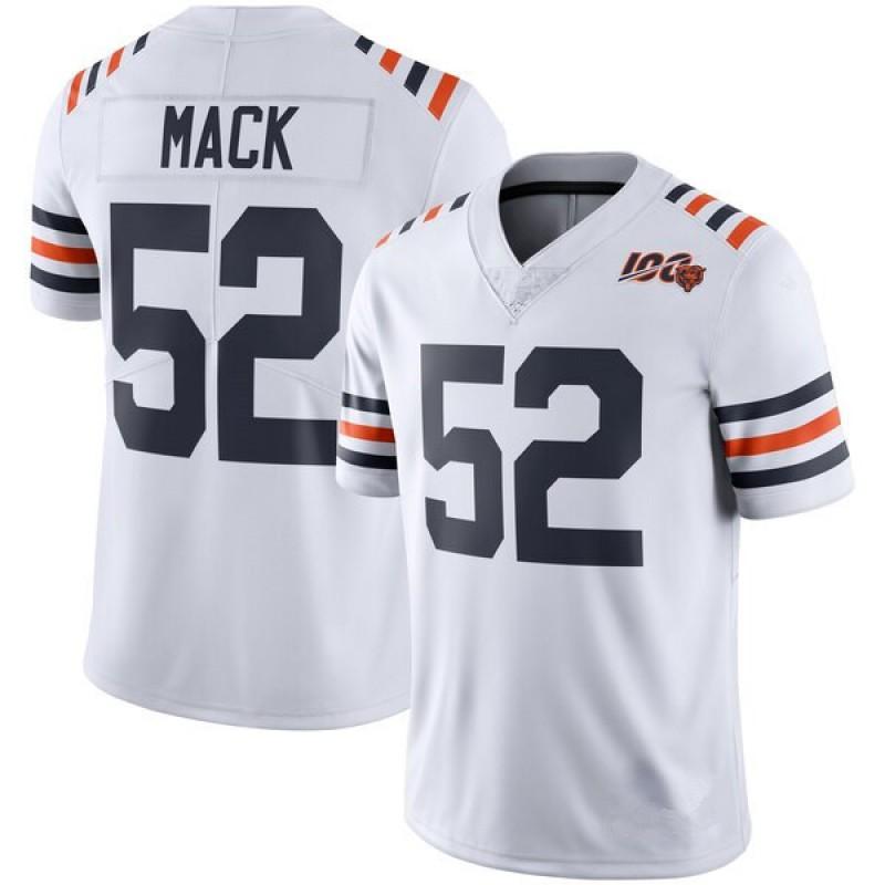Chicago Bears Football Jersey - 52 MACK 1 FIELDS 18 WILLIAMS Mens Sports Game Uniform