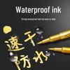 Metallic Gold Silver Craft Paint Marker - Water-Based Signature Pen for Metal