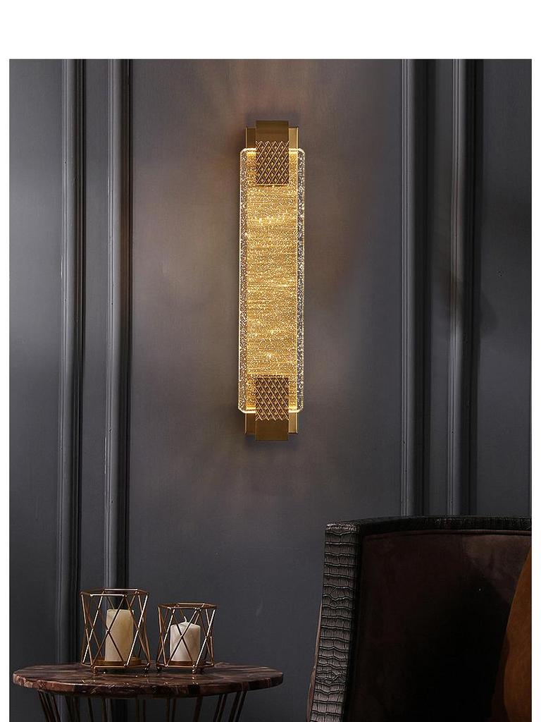 Постмодернистский хрустальный настенный светильник: Элегантное освещение для гостиных, прихожих, проходов, лестничных маршей и прикроватного декора