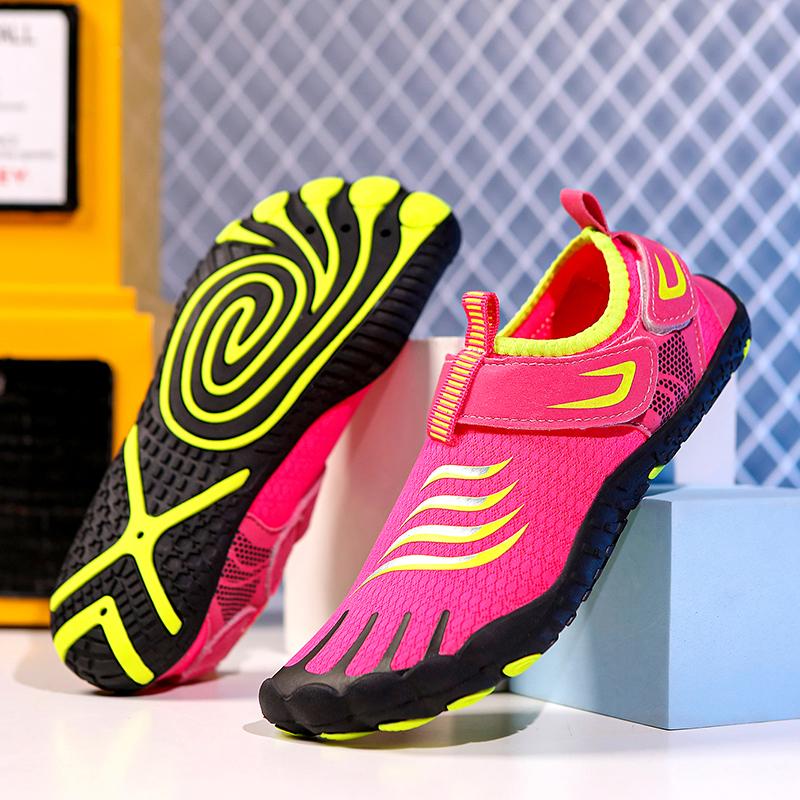 Unisex Barefoot Water Shoes Men Five Fingers Aqua Shoes Women Drainage Beach Sports Swim Sandals Quick Dry Diving Hiking Wading Sneakers Fitness Shoes