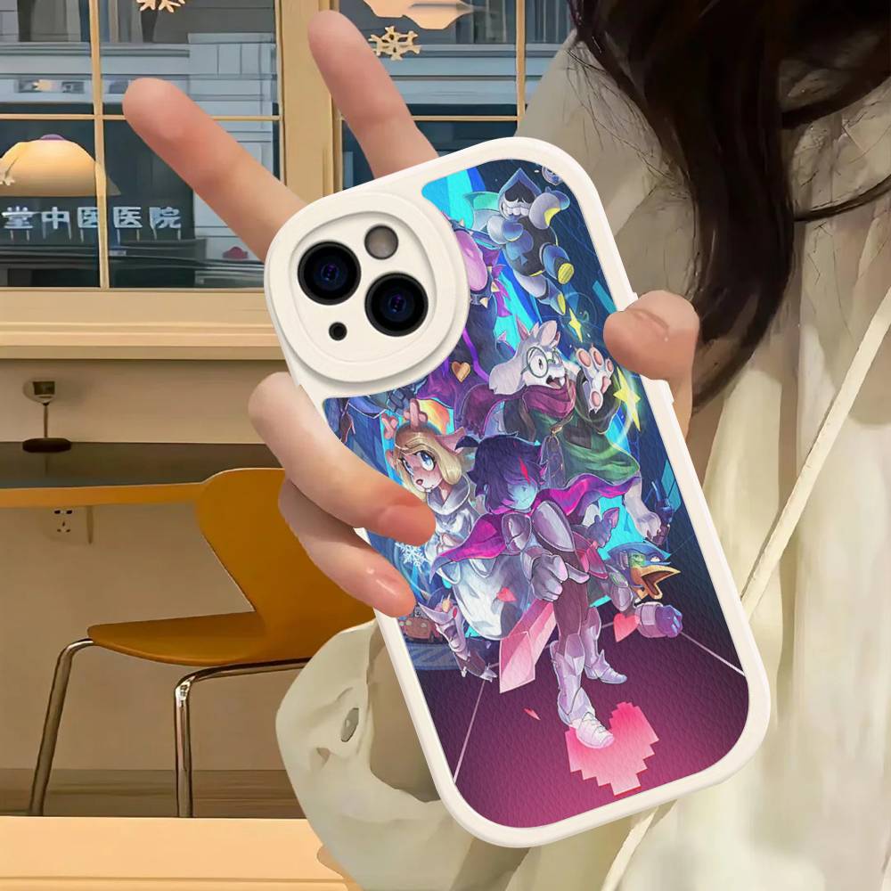 Горячая Видеоигра U-Undertales Кожаный Чехол для Телефона Для IPhone 16 16e 15 14 13 12 11 Pro Max Plus Mini Чехол