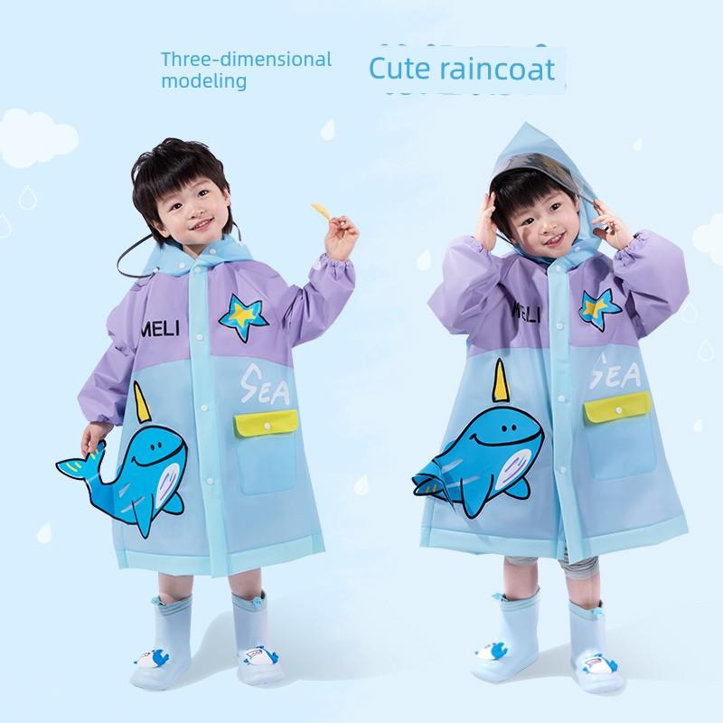 Children's Raincoat for Boys 2026 New Model Rain Shoe Set for Toddlers, Suitable for Kindergarten, Ages 1-3, 4-Year-Old Girls' Rain Poncho