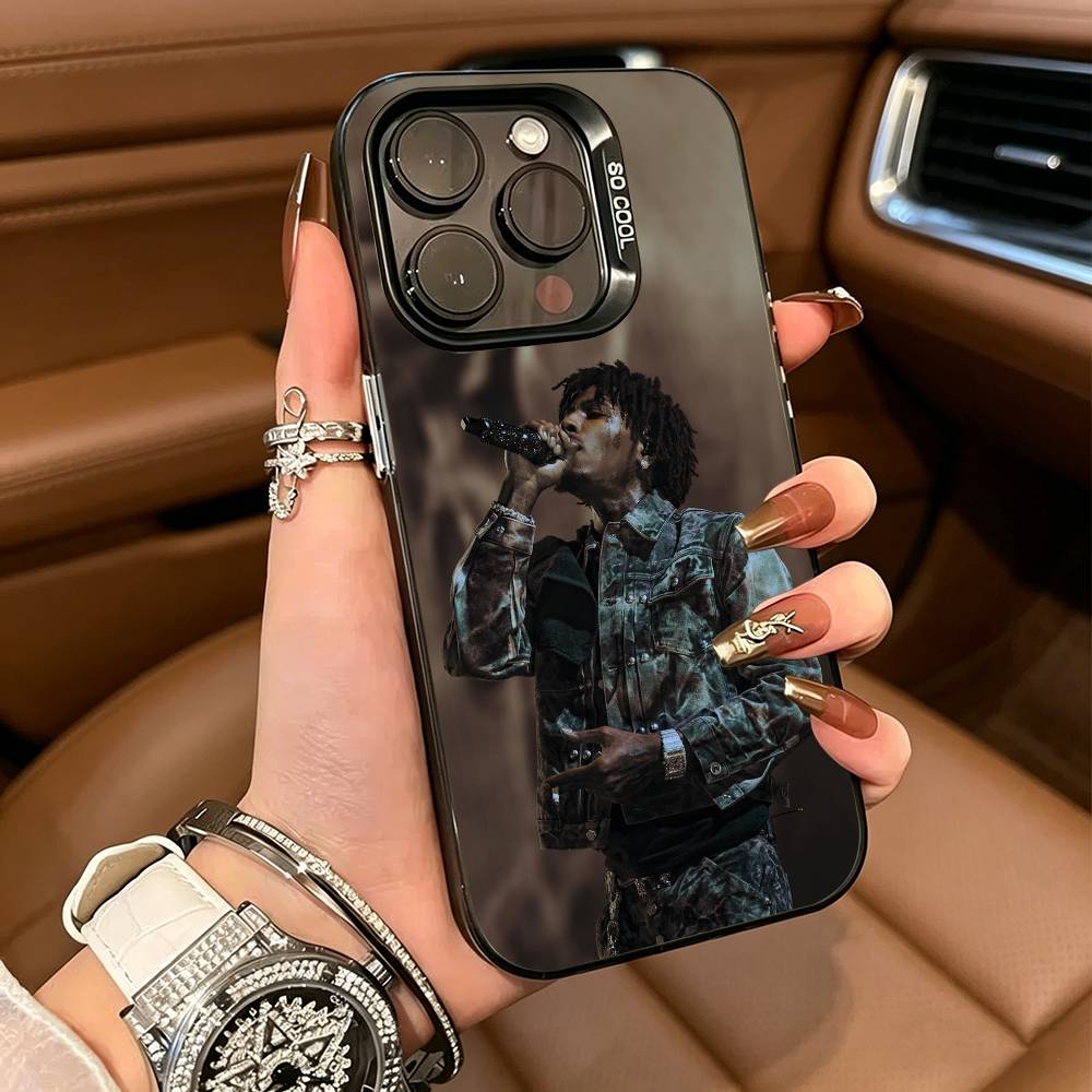 Rapper YoungBoy Never- Broke -Again For iPhone 17 16 15 14 13 12 11 Pro Max XS 17 Air Silicone Colored Silver Bumper Cover