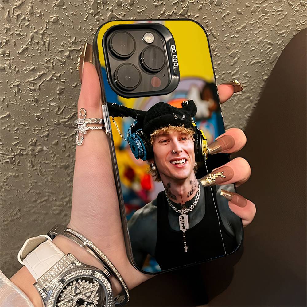M-MGK Lost Americana LA Phone Case For iPhone 15,16,12,14,13,17,11,E,Pro,Max,Plus,Air,Mini Black TPU Cover