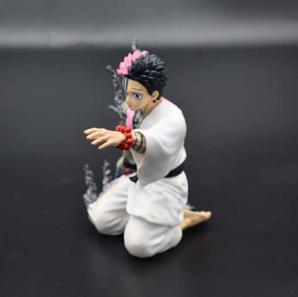 In Stock 17Cm Demon Slayer Akaza Hakuji Anime Figure Model Doll Action Figurine Pvc Decoration Peripheral Desktop Ornament Toy