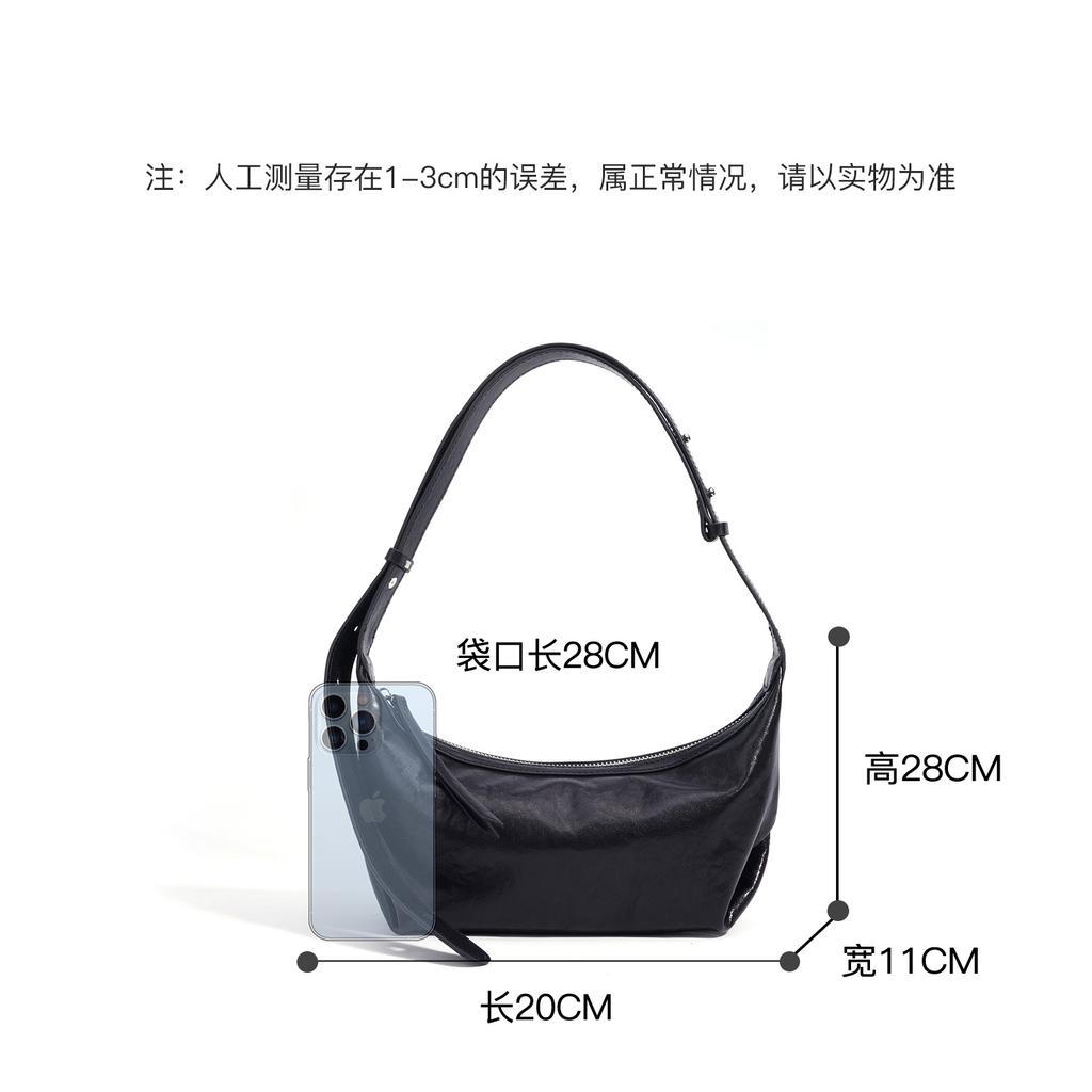 2025 new niche design stylish simple retro messenger bag premium commuter bag versatile shoulder underarm bag