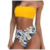 Women's Printing Padded Push Up 2 Piece Bikini Hollow Out Swimsuits Beachweart
