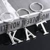 DIY Accessories Zinc Zinc Zinc Alloy Alphabet Keychain Car Key Rings Letter Key Chains 26 Letter Keyring