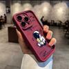 Мультяшный Чехол Астронавт Космос Для Телефона iPhone Apple 17 AIR 16 16E 11 12 13 14 15 XR Plus Pro Max Чехол Своими Руками TPU Ударопрочный Чехол