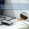 Легкий Ethernet-конвертер USB C в RJ45-адаптер с гигабитной скоростью и двойным USB-портом, широкое применение, зарядка PD60W