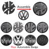 WET1 For VW Polo 2011 2012 2013 120mm 110mm Car Logo Emblem Hood Front Rear Tail Mark Rear Badge Replacement Accessories 6R0 853 600A