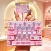Transparent Dual-Tone Mini Keyboard Pendant 26-Key Keyboard Keychain  Desktop Decoration