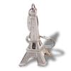 Key Hook Eiffel Tower Silver Key Ring