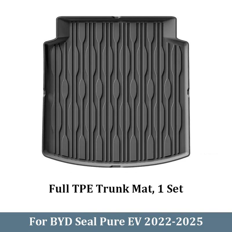 For BYD Seal Pure EV 2022-2025 Trunk Mat TPE 3D Odorless All Weather Car Floor Mats Cargo Liner Trunk Protective Pad Accessories