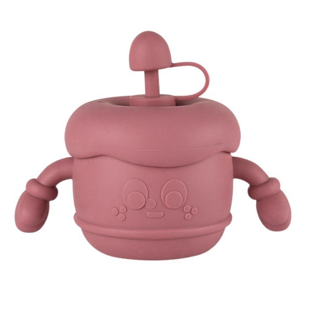 Soft Silicone Baby Training Cup Creative Drinking Cups with Straws  Liquid Feed