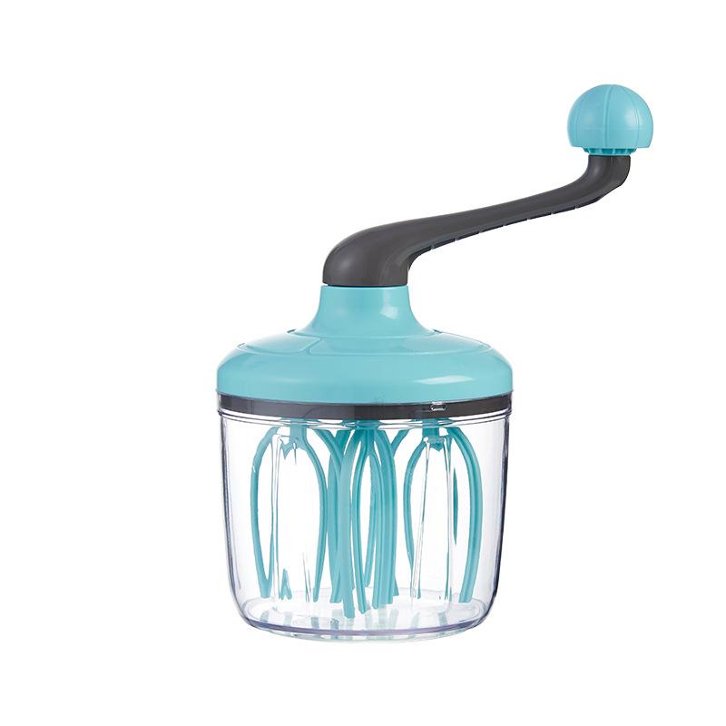 Manual Egg Cream Whisk Hand Mixer Semi Automatic Multipurpose Stainless Steel Portable Kitchen Tool for Baking Mixing Drinks