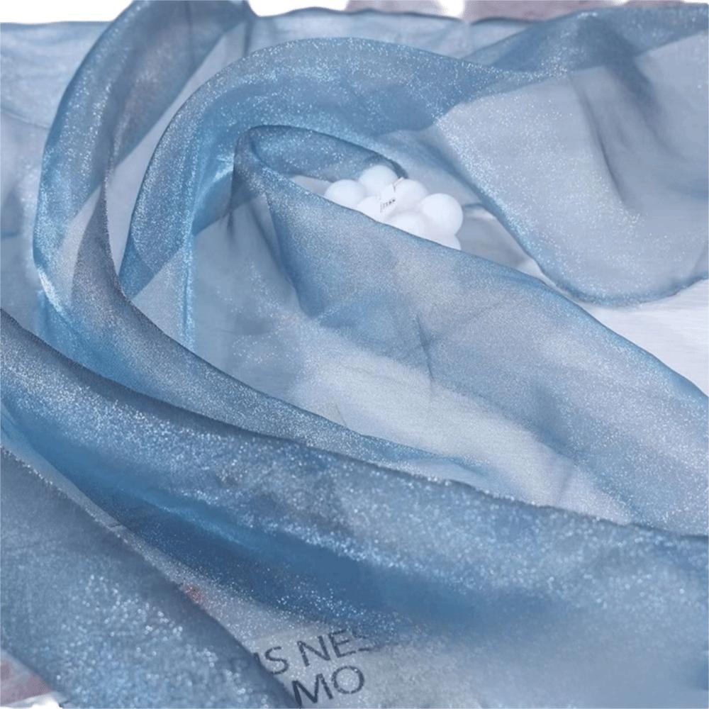 Блестящая Тюлевая Ткань Мягкая Флуоресцентная Ткань Органза Ткань Органза с Блеском Сценический Свадебный Декор